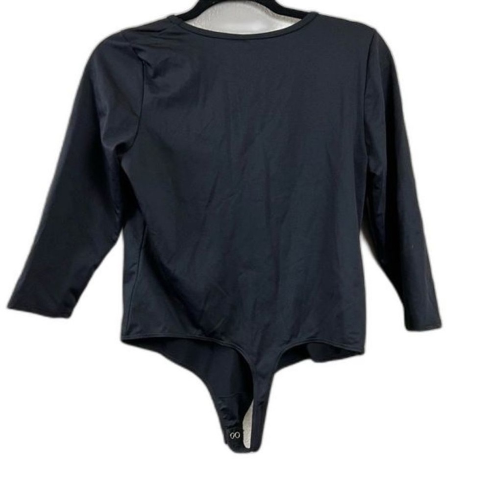 Marste Black 3/4 Sleeve Bodysuit - Picture 3 of 4